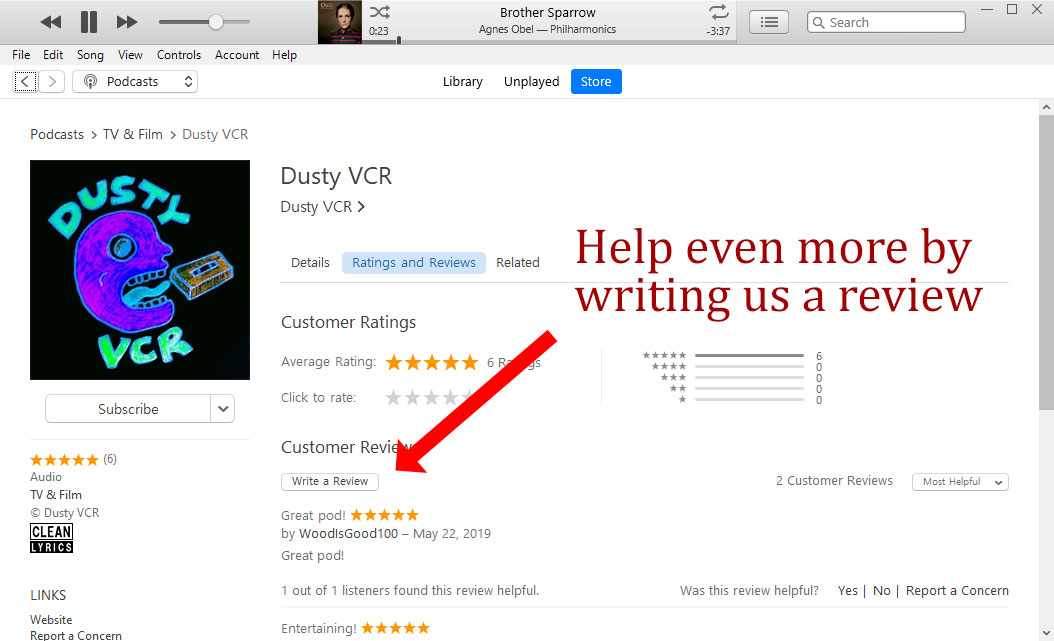 Write us a review
